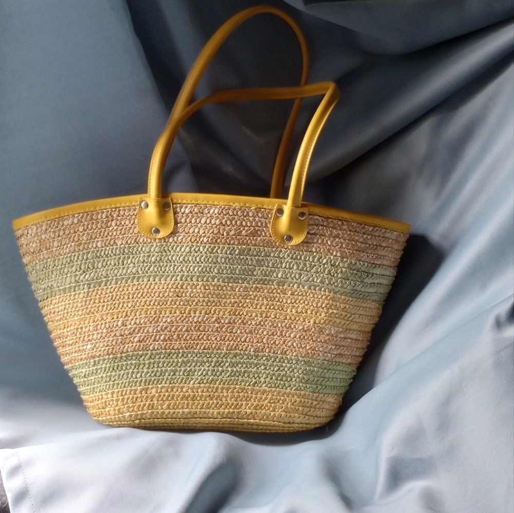 White Stag Straw Tote